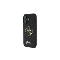 Guess Fixed Glitter Big 4G case for iPhone 16 Plus - black