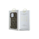Guess 4G Ring Classic Logo MagSafe Case for iPhone 16 Pro Max - Brown