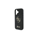 Guess Fixed Glitter Big 4G case for iPhone 16 Plus - black