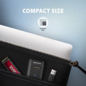Axagon ADM2-AM USB-A 10Gbps – M.2 NVMe & SATA SSD adapterkaabel USB-A 10cm SSD korpus must