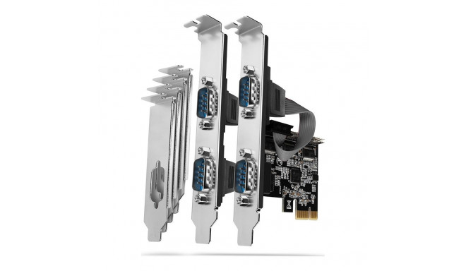 AXAGON PCEA-S4N PCIe-adapter 4x jadapordiga – ASIX AX99100 kiibistik