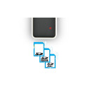 AXAGON CRE-X1 External Mini Card Reader 5-slot