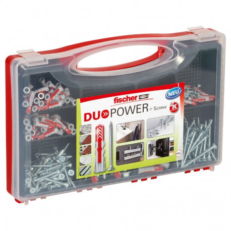 Fischer DuoPower tüüblite ja kruvide komplekt, 280 tk