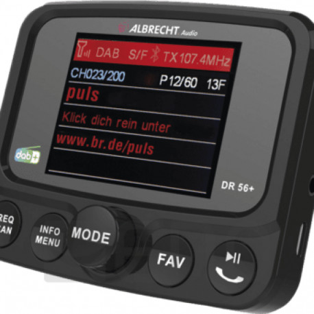 Albrecht autoraadio adapter DR56+ DAB+ käed-vabad seade