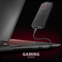 Axagon EEM2-GAM, USB-C 10Gbps - NVMe & SATA SSD GAME M.2 karp, kruvivaba SSD korpus must