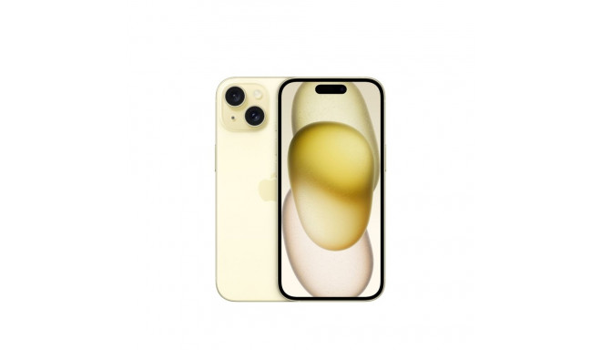 Apple iPhone 15 15,5 cm (6,1") kahe SIM-iga iOS 17 5G USB Type-C 256 GB kollane