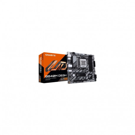 GIGABYTE B840M DS3H Motherboard - AMD Ryzen 9000 CPUs, 8+2+2 Phases VRM, up to 8200MHz DDR5, 2xPCIe 