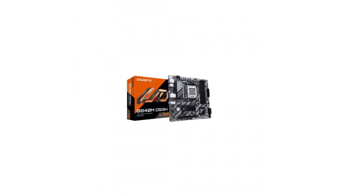 GIGABYTE B840M DS3H emaplaat - AMD Ryzen 9000 protsessorid, 8+2+2 faasi VRM, kuni 8200MHz DDR5, 2xPC
