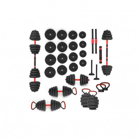 HMS raskuste komplekt SGN130 6-ühes kang, hantel ja sangpomm 30kg
