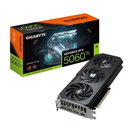 GIGABYTE GeForce RTX 5060 Ti GAMING OC 8G graafikakaart, 8GB GDDR7, 128bit, PCI-E 5.0, 2647MHz tuuma