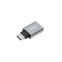 UNITEK Y-A025CGY kaabli liidesesoolise adapter USB Type-C USB Type-A metallik