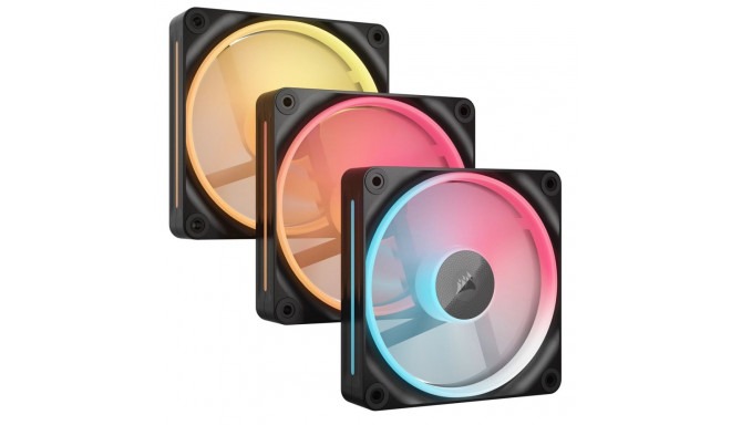 Corsair iCUE LINK LX120-R RGB arvutikorpuse ventilaator 12 cm must 3 tk