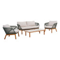 Garden furniture set TUXEDO table, sofa and 2 chairs