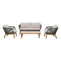 Garden furniture set TUXEDO table, sofa and 2 chairs