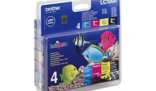 BROTHER VALUE PACK LC-1000BK /C/M/Y