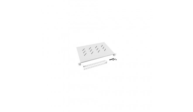 Lanberg 19" fixed shelf 1U/483x300mm max load capacity up to 25kg, grey |