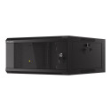 Lanberg Rack cabinet 19" wall-mounted 4U 600 fast assembly (flat pack), black |