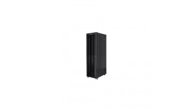 Lanberg Rack cabinet 19" free-standing 47U/800x1200 (flat pack) with glass door lCD V2, black |