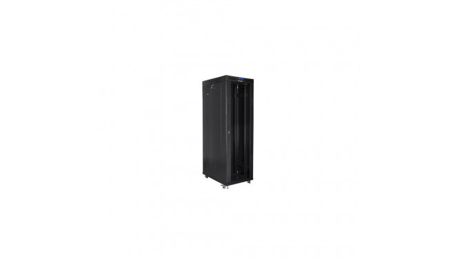 Lanberg Rack cabinet 19" free-standing 42U/800x1000 (flat pack) with glass door lCD V2, black |