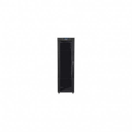 Lanberg Rack cabinet 19" free-standing 42U/600x800 (flat pack) with glass door lCD V2, black |