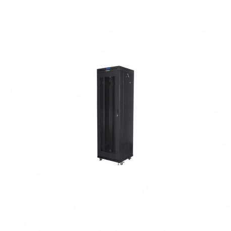 Lanberg Rack cabinet 19" free-standing 42U/600x600 (flat pack) with mesh door lCD V2, black |