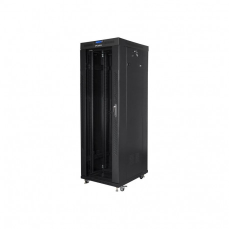 Lanberg Rack cabinet 19" free-standing 37U/600x800 (flat pack) with glass door lCD V2, black |