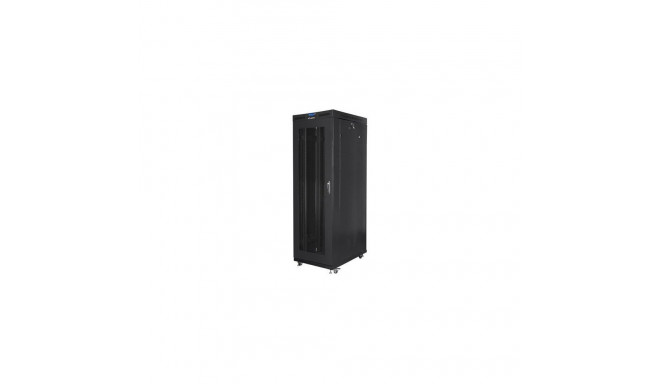 Lanberg Rack cabinet 19" free-standing 27U/800x1200 (flat pack) with mesh door lCD, black |