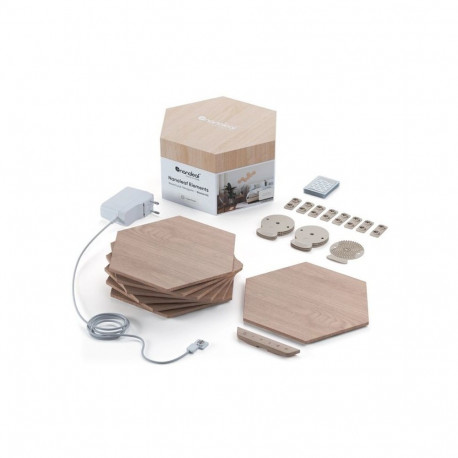 Nanoleaf Elements Wood Look Hexagons Starter Kit (7 panels)