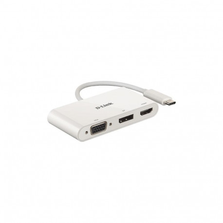 D-link 3-in-1 USB-C to HDMI/VGA/DisplayPort Adapter DUB-V310 0.11 m