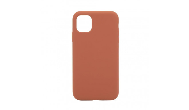 Evelatus Apple iPhone 11 Premium Magsafe Soft Touch Silicone Case New Function Saddle Brown