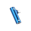 USAMS Universal Audio Adapter 3,5mm to Type C SJ277 Blue