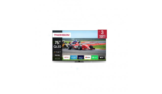 Thomson TV Set||75"|4K/Smart|QLED|3840x2160|Wireless LAN|Bluetooth|Google TV|Black|75QG7C14