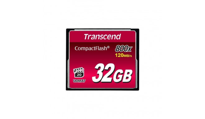 Transcend MEMORY COMPACT FLASH 32GB/800X TS32GCF800