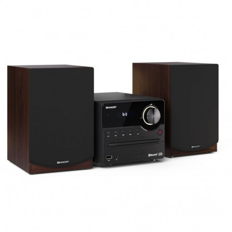 Sharp XL-B512(BR) Hi-Fi Micro System, CD/FM/USB/Bluetooth v5.0, 45W, Brown
