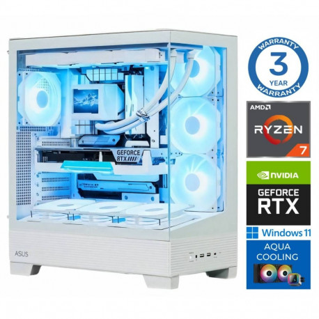 INTOP AQUA Ryzen 7 7700X 64GB DDR5 1TB SSD M.2 NVME+2TB RTX5060Ti 16GB WIN11