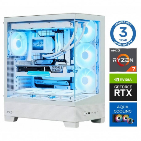 INTOP AQUA Ryzen 7 7700X 64GB DDR5 1TB SSD M.2 NVME+2TB RTX5060Ti 16GB no-OS