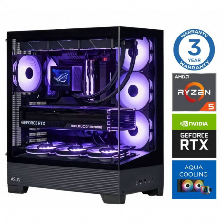 INTOP AQUA Ryzen 5 9600X 64GB DDR5 1TB SSD M.2 NVME+2TB RTX5070 12GB no-OS