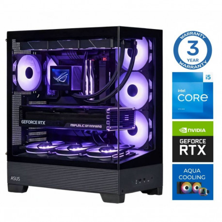 INTOP AQUA i5-14400F 32GB DDR5 1TB SSD M.2 NVME RTX5070 12GB no-OS