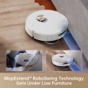 Dreame X40 Ultra Robot Vacuum & Mop 12,000Pa Suction 70°C Mop Wash & Dry AI Obstacle Avoidance White
