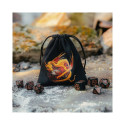 Dragon Black And Adorable Dice Bag Black And Colored Details