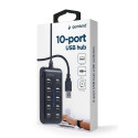 USB Hub - Gembird Uhb-02 10-port, Black