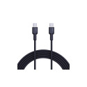 USB Cable - Aukey Cb-ncc2 60w 3a 1.8m Nylon, Black