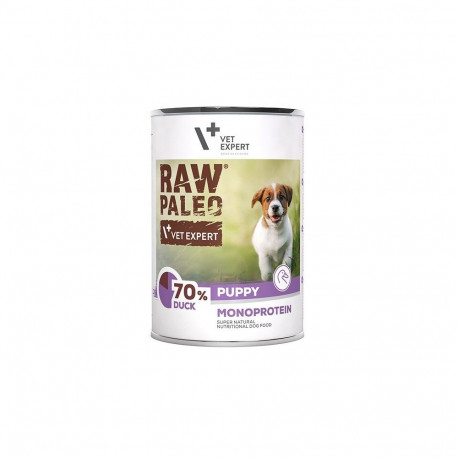 Wet Dog Food - RAW PALEO Puppy Monoprotein Duck 400g Grain-Free