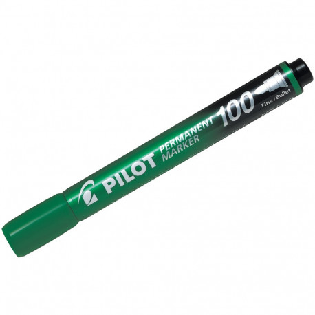Marker permanent Pilot 100 - FINE 1 mm koonusotsaga - roheline õlibaasil tint