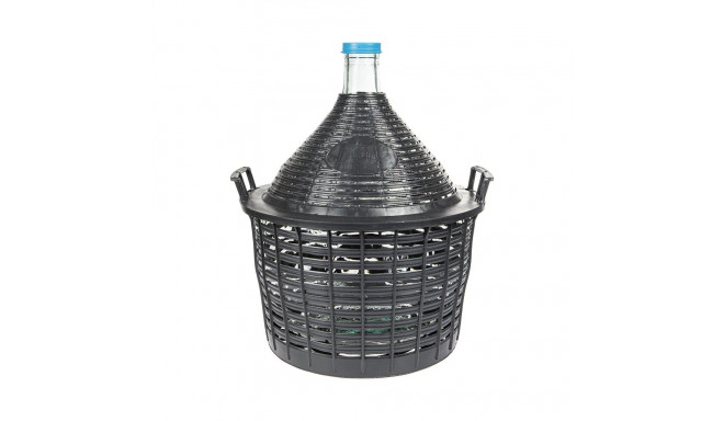 DEMIJOHN FOR WINE IN PLASTIC BASKET 20 L