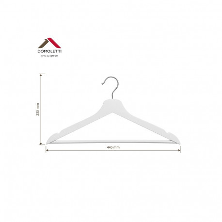 WOODEN HANGER LSN001-W valge 5 tk