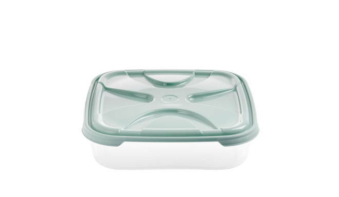 FOOD CONTAINER SQUARE NORDIC GREEN. 5.1L