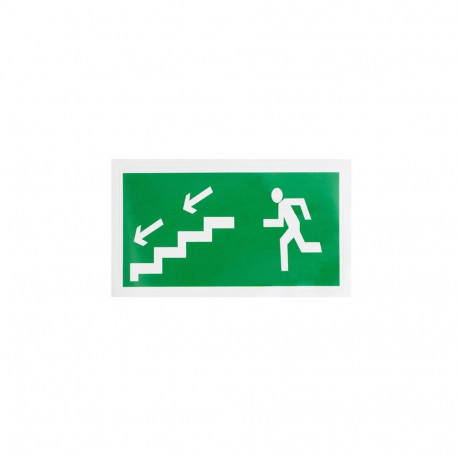 STICKER LEFT EXIT DOWN STAIRS 100X180MM
