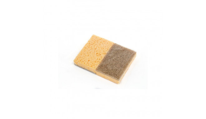 CELLULOSE SPONGES WITH NATURAL FIBER