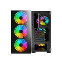 Savio PC Case Prime X1 ARGB Glass Black Midi Tower